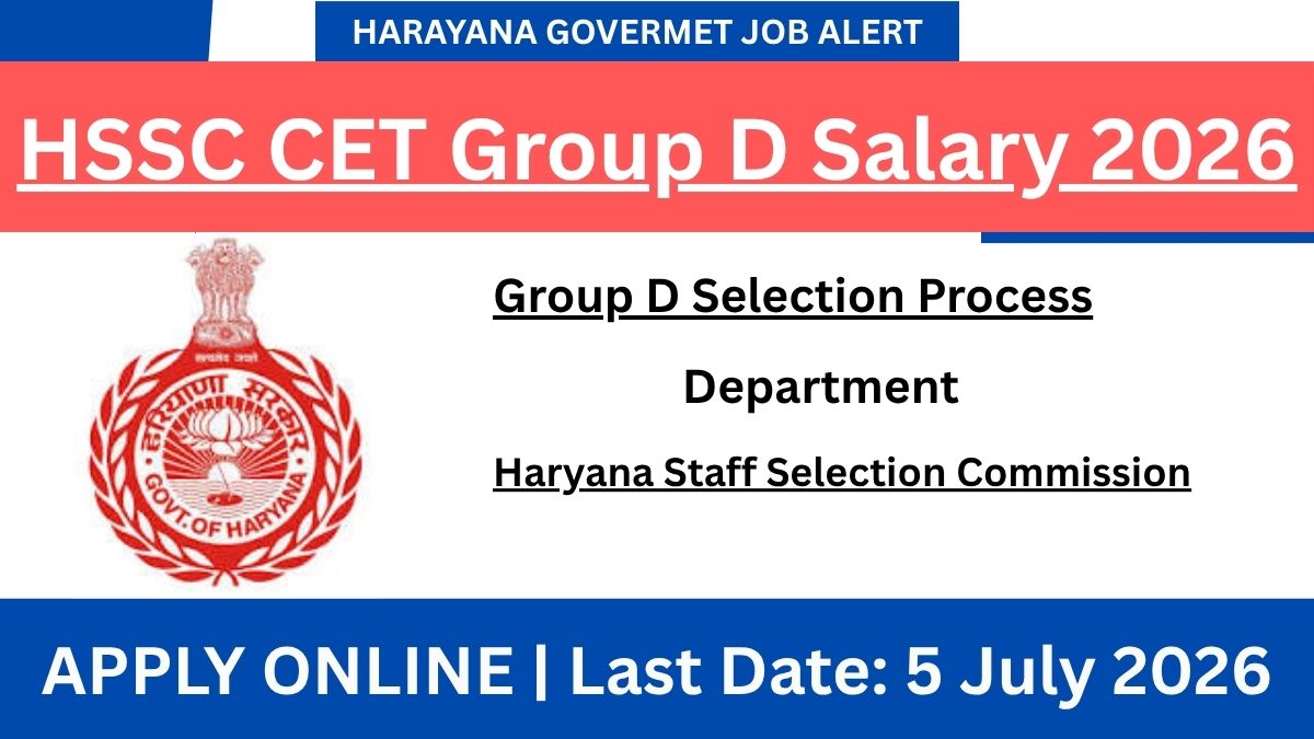 HSSC CET Group D Notification 2026: Latest Update, Apply Online