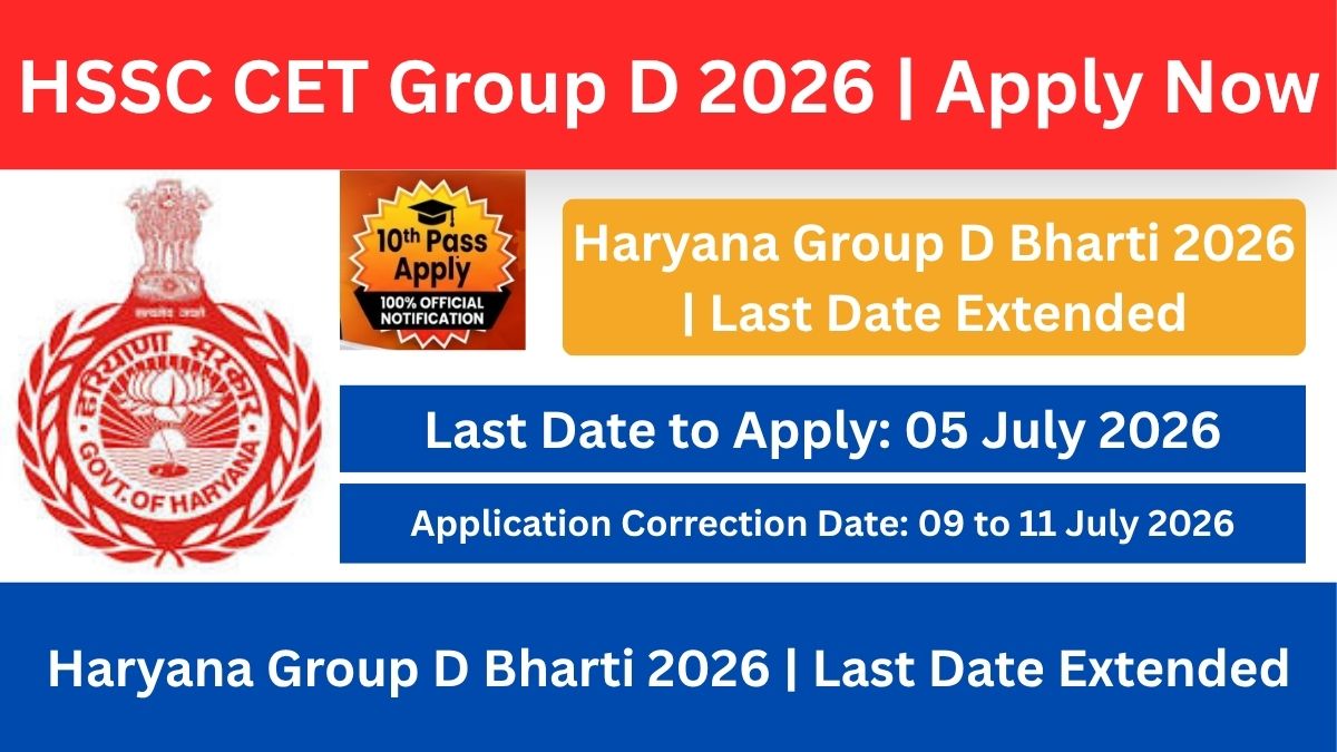 HSSC CET Group D Recruitment 2026: Apply Online, Vacancy, Eligibility, Salary and Selection Process