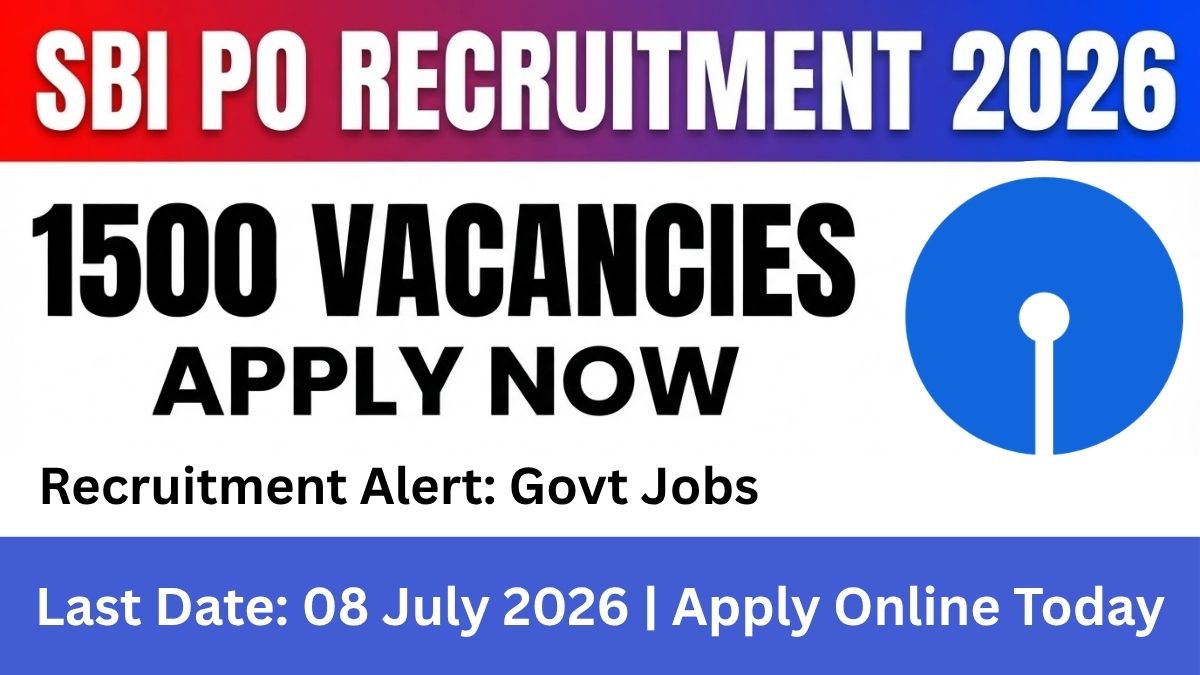 SBI PO Recruitment 2026: Apply Now for 1500 Probationary Officer Posts with 750 Selection Process