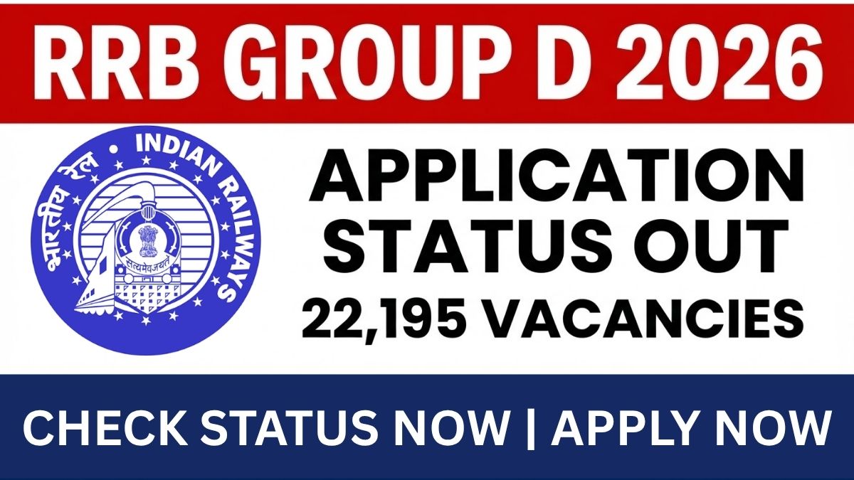 RRB Group D CBT-I Application Status 2026: Check Your Status, Exam Dates, and Salary Details Now
