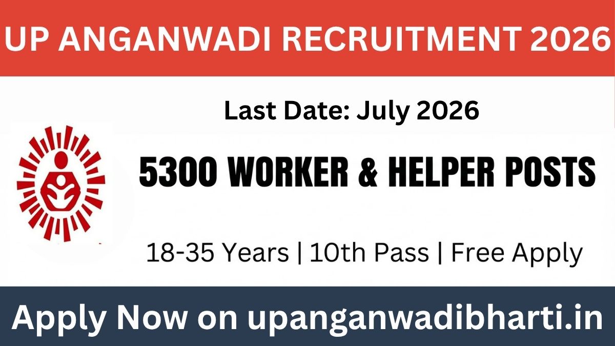 UP Anganwadi Bharti 2026 Recruitment: 5300 Jobs for Worker Helper Posts Apply Now