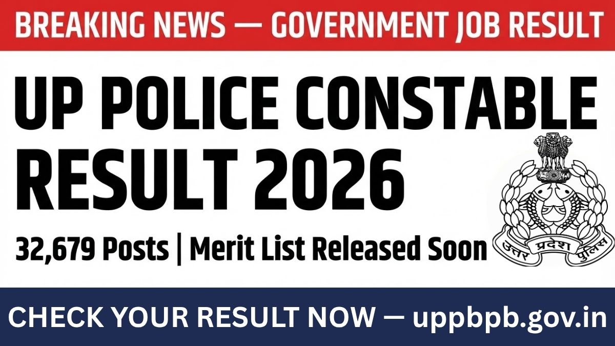 UP Police Constable Result 2026 Out Soon: Check UPPRPB Merit List, Cut Off Marks and Direct Download