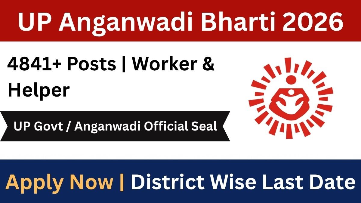 UP Anganwadi Bharti Recruitment 2026 is live! Apply online for 4841+ Worker and Helper posts across UP districts. Check eligibility, salary, last date, and application process now.