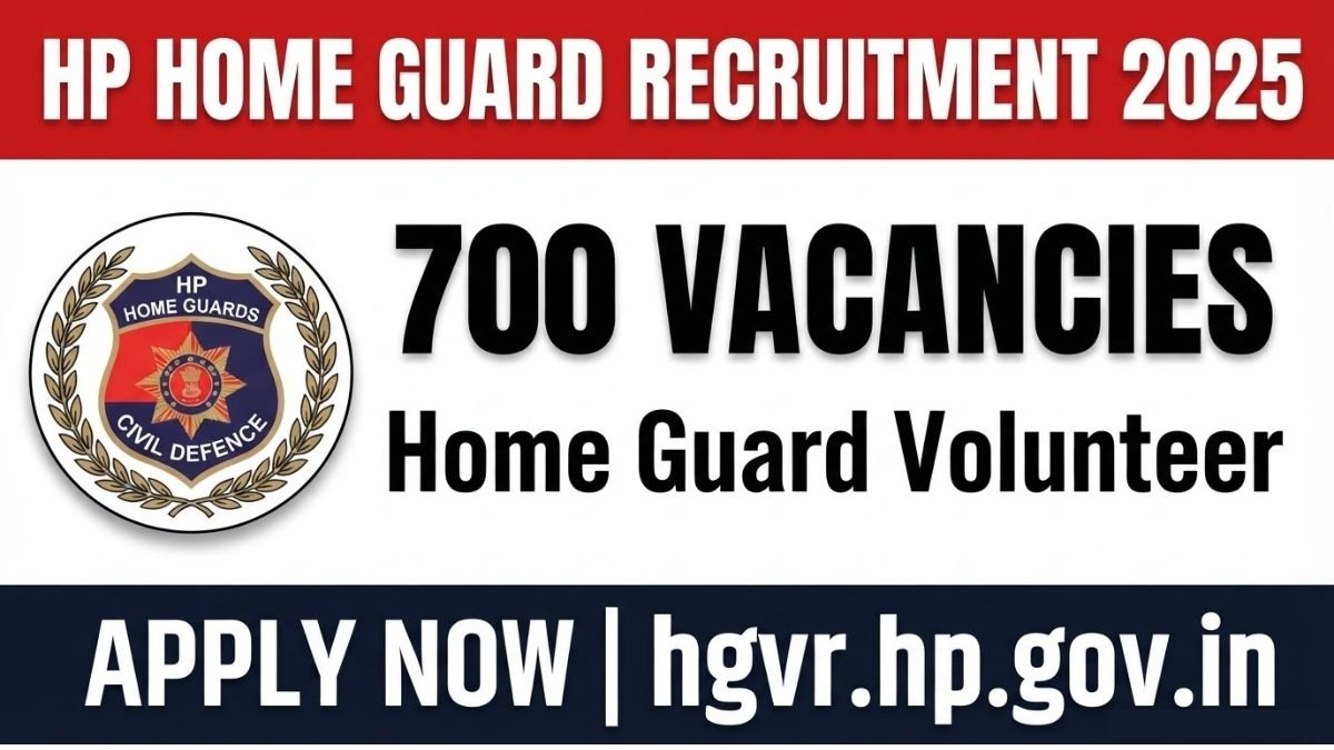HP Home Guard Recruitment 2025: Check 700 vacancies, eligibility, age limit, salary Rs.977/day, exam pattern, selection process and how to apply online at hgvr.hp.gov.in.